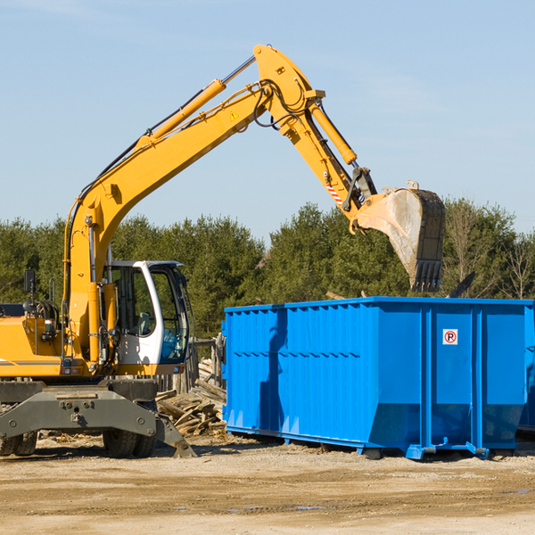 how many times can i have a residential dumpster rental emptied in Canosia MN